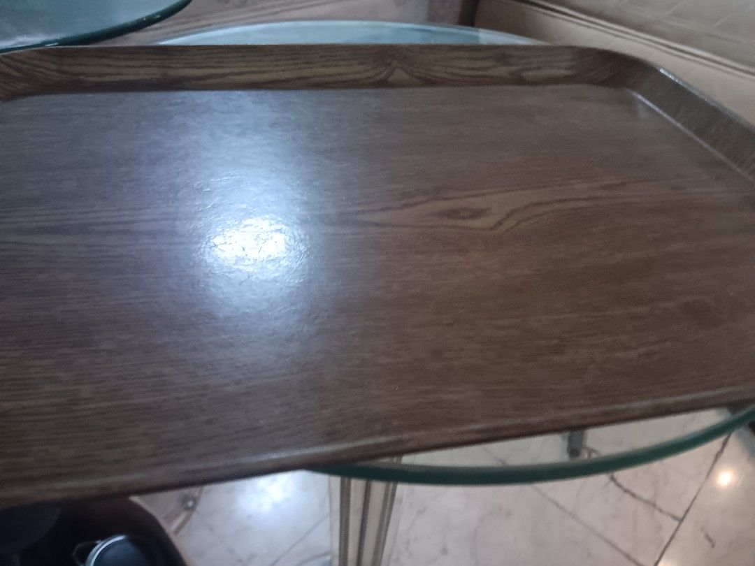 Cambro Camtray Wood Grain Serving Tray (Category: Dinnerware & Cutlery) located in Las Pinas. Submitted by jesus1smysavi0r (Listing ID 1469014899, Image 3). Description: - Authentic Cambro Camtray made in Huntington Beach, USA - Classic wood grain pattern for retro cafe or diner aesthetics - Durable fiberglass construction, NSF certified for commercial use - Raised edges help prevent spills - Versatile for food service or practical home organizin
