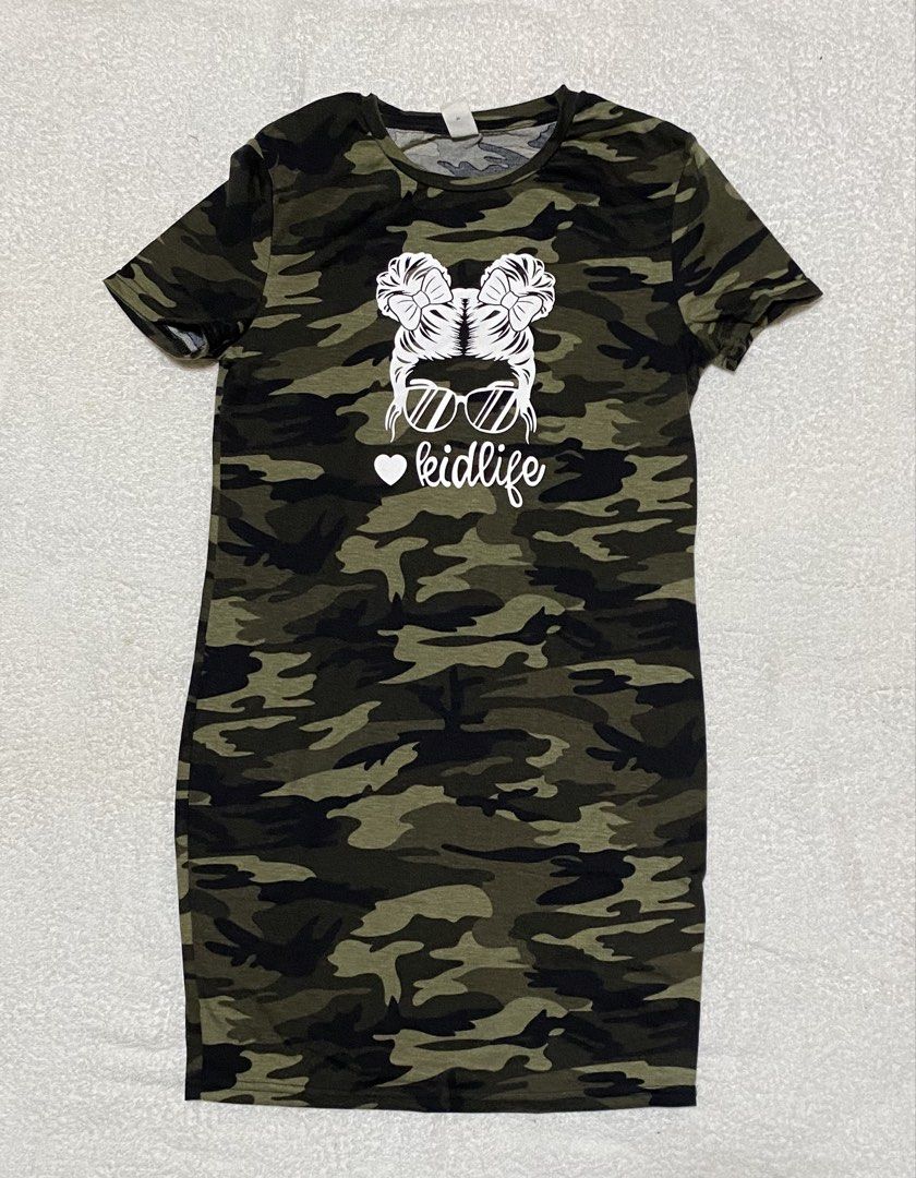 Camouflage dress (Category: Babies & Kids Fashion) located in Morong. Submitted by fcjonline528 (Listing ID 1469007802, Image 1). Description: Small size ito para sa 12 years old Kung kailangan ng measurement for kids magbibigay po ako para perfectly fit. Bagong bago pa po ito kasi once lang nasuot .
