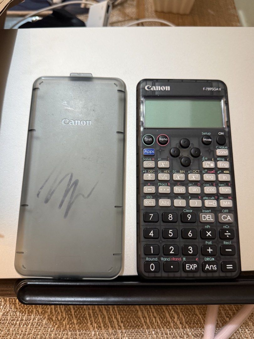 Canon Calculator (Category: Office & Business Technology) located in Manila. Submitted by kluvs2declutter (Listing ID 1469050327, Image 1). Description: Canon F-789SGA Version 2 — rfs: declutter (have 2 calcus) — original price: ₱1800 — purchase date: March 20, 2026 — signed by VJ Villafuerte (co-creator of this calcu) .