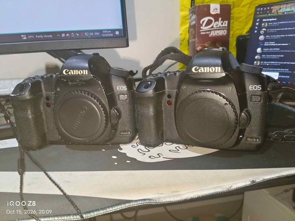 Canon EOS 5D Mark II DSLR Camera Body (Category: Cameras) located in Quezon City. Submitted by camcamcam123333 (Listing ID 1468959252, Image 2). Description: Canon 5D Mark II Bodies All working Inclusions: Body and Battery Body 1: 13.5K (Scratches and 3rd Party battery) Body 2: 15.5K (Scratches) Also have lenses Canon 28mm f1.8 USM Canon 50mm f1.8 STM Also available for take all Loc: Central Ave QC.