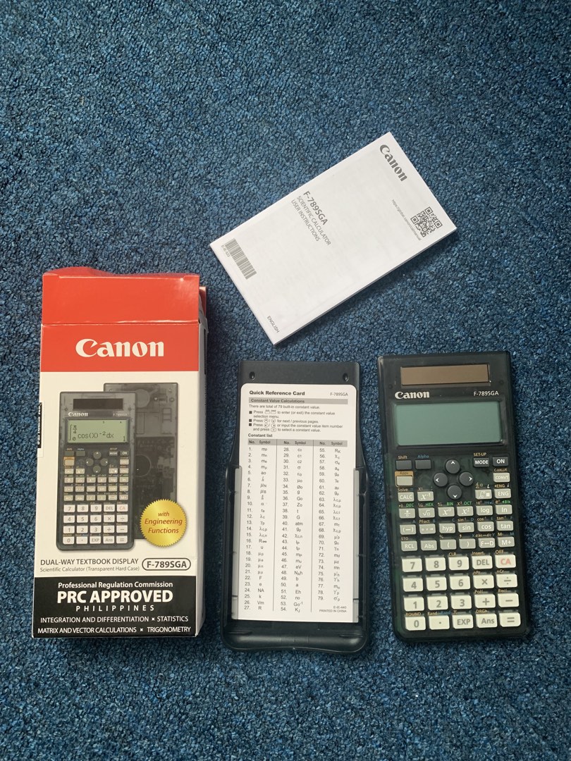 Canon F-789SGA Scientific Calculator, Computers & Tech, Office ...