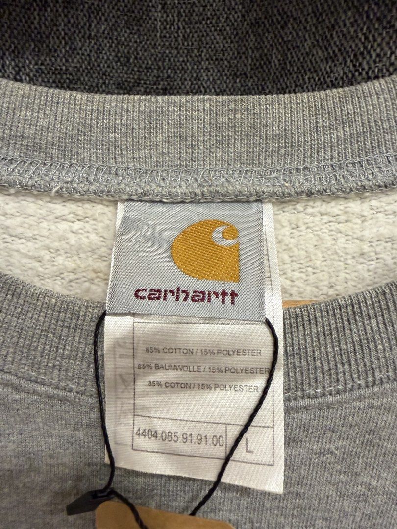 Carhartt (Category: Coats, Jackets and Outerwear) located in Quezon City. Submitted by macleen17 (Listing ID 1469013886, Image 3). Description: Carhartt Size L Excellent Condition Grey Color embroidery Design carhartt in front .
