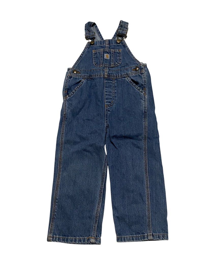 Carhartt Denim Bib Overalls (Category: Babies & Kids Fashion) located in Koronadal. Submitted by southstyle97 (Listing ID 1468981314, Image 1). Description: ▫️🚙💙 Denim Bib overalls Blue denim 3t on tag Excellent or better No issues PM💌.