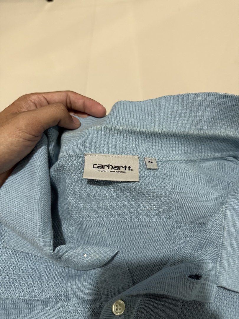 Carhartt knitted polo (Category: Tshirts & Polo Shirts ) located in Dagupan City. Submitted by lwkythrft (Listing ID 1469000461, Image 3). Description: Carhartt knitted polo Size xl Legit 💯 Excellent condition 1,200 plus sf .