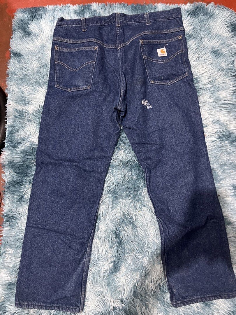 Carhartt pants (Category: Jeans) located in Manila. Submitted by ryzon_jimenez (Listing ID 1468934149, Image 1). Description: Minimal flaws on the back holes but still in good condition and presentable just shoot your offers.