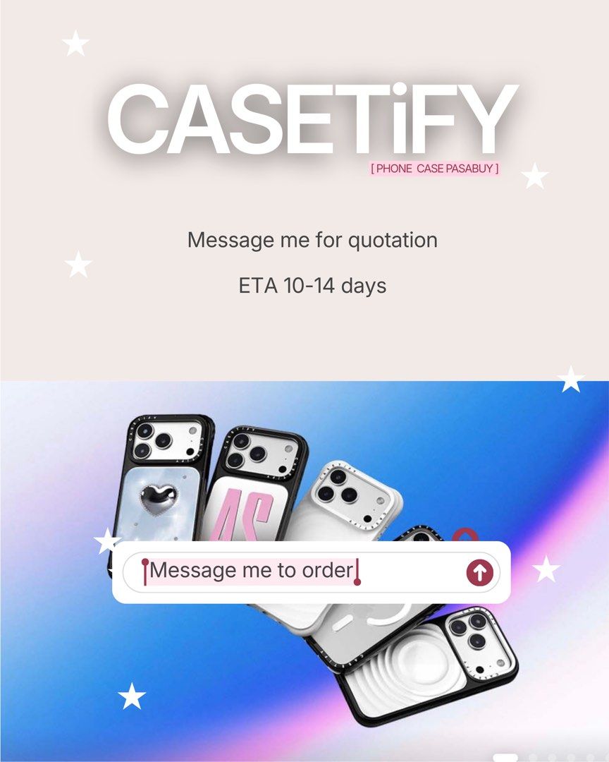 Casetify Case Pasabuy (Category: Cases & Sleeves) located in Zaragoza. Submitted by kathramosss (Listing ID 1468998951, Image 1). Description: .
