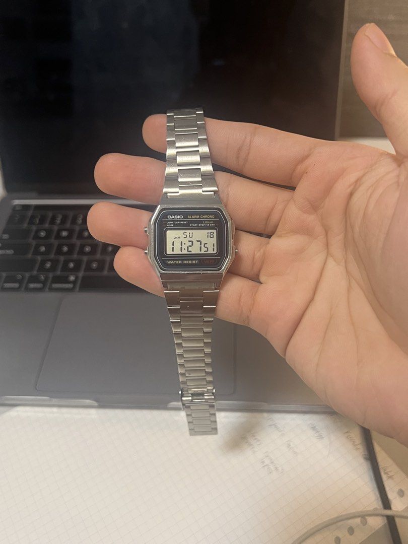 Casio A158W (Category: Luxury Watches) located in Manila. Submitted by happy.christian (Listing ID 1469003965, Image 1). Description: i just wore it once and thats it brand new and clean but i dont have the box anymore just the watch.