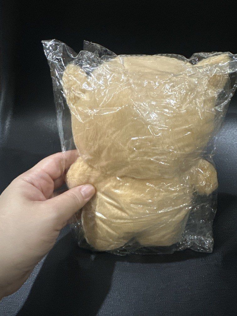 Cat stuffed toy (Category: Plushies & Soft Toys) located in Manila. Submitted by krystalchewey_ (Listing ID 1468971100, Image 2). Description: Bnew Actual Photo Posted 150php Plushie Cat beigish-orange tabby cat stuffed toy (“Michi” or cat plush with a bib.