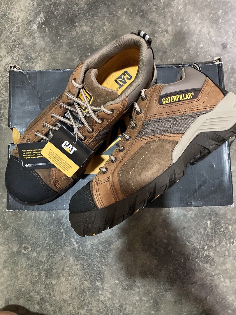 Caterpillar CAT Work Shoes Safety Boots Brown (Category: Boots) located in Candelaria. Submitted by trendoclock (Listing ID 1469053280, Image 1). Description: ‼️S A L E‼️ Authentic Caterpillar CAT Argon CT Oxford Work Shoes Brandnew with box Size US 8 (EU 41). Features steel toe protection. Never worn, comes with original box and tags. Perfect for work or daily use. #safetyshoes #PPE #ppesafety.