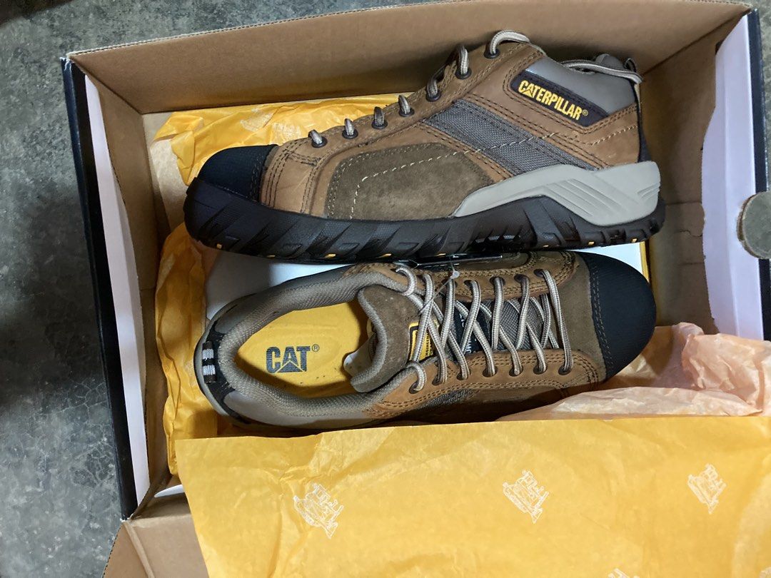 Caterpillar CAT Work Shoes Safety Boots Brown (Category: Boots) located in Candelaria. Submitted by trendoclock (Listing ID 1469053280, Image 2). Description: ‼️S A L E‼️ Authentic Caterpillar CAT Argon CT Oxford Work Shoes Brandnew with box Size US 8 (EU 41). Features steel toe protection. Never worn, comes with original box and tags. Perfect for work or daily use. #safetyshoes #PPE #ppesafety.