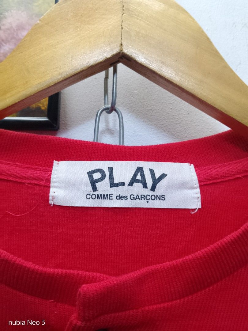 CDG play cardigan jacket (Category: Longsleeves) located in Valenzuela. Submitted by joshwrldselection (Listing ID 1469104929, Image 3). Description: small excellent condition need wash only thrift..