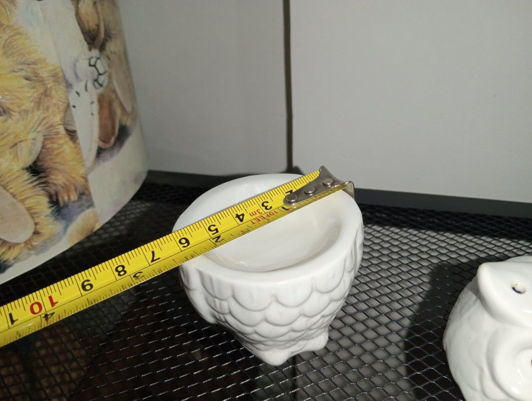 CERAMIC OWL POT POURRI (Category: Home Fragrance) located in Kawit. Submitted by gieclutter (Listing ID 1469012374, Image 3). Description: Flakers and joy reservers are 𝗻𝗼𝘁 𝗮𝗹𝗹𝗼𝘄𝗲𝗱 Actual photos, sized precisely Verify item's dimensions first All sales are final—no returns, exchanges, or refunds 𝗖𝗢𝗡𝗗𝗜𝗧𝗜𝗢𝗡: ・Selling 𝗔𝗦 𝗜𝗦 (for display purposes) ・uneven coatings, scratches, and paint chips 𝗟𝗢𝗖𝗔𝗧𝗜𝗢𝗡: Kawit, Cavite 𝗠𝗢