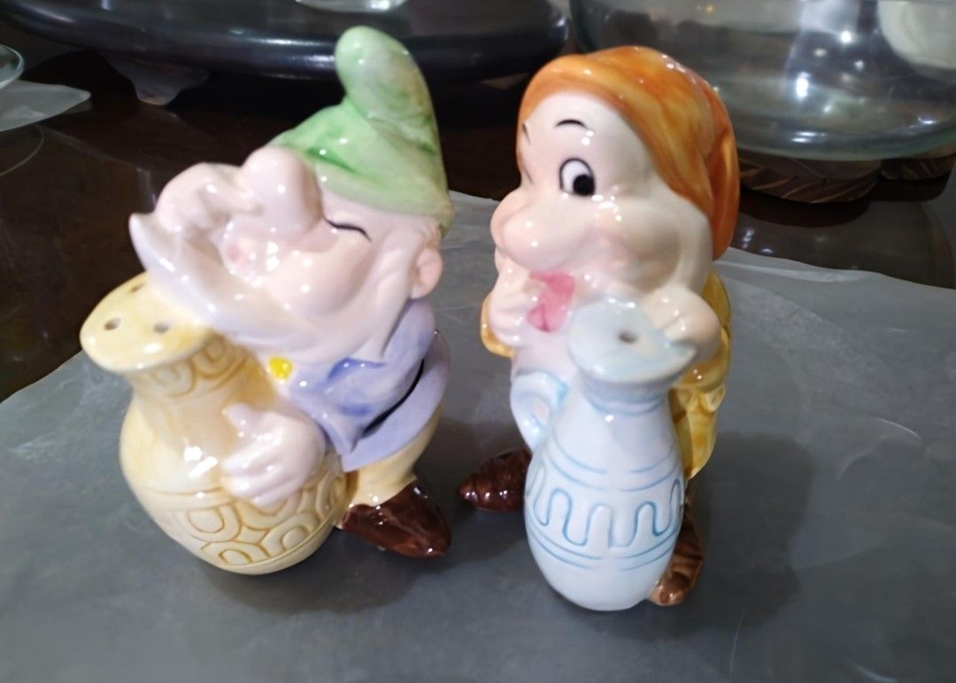 Ceramic Salt and Pepper Bundle (Category: Other Kitchenware & Tableware) located in Bulacan. Submitted by mitchikoscollection (Listing ID 1468953542, Image 2). Description: Authentic Original Rare Vintage Collectible Boy and Girl Salt and pepper , Good as new Brand new w/o Box , Ceramic Salt and Pepper Walt Disney ...