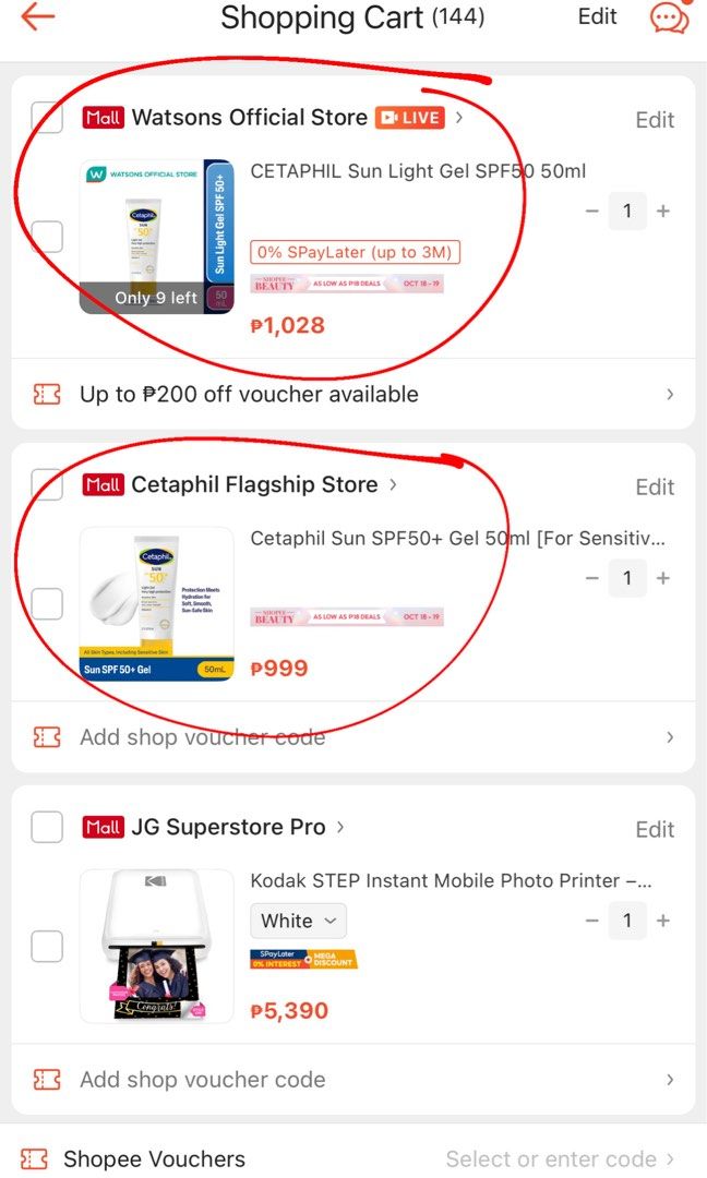 Cetaphil Sunscreen Light Gel SPF 50+ (Category: Face Care) located in Ilagan. Submitted by stargirldotph (Listing ID 1469070510, Image 2). Description: - Brand: Cetaphil (SEALED) - Product: Sun Light Gel SPF 50 - Size: 50ml bottle - Skin Type: Ideal for sensitive skin - Protection: Broad-spectrum high protection - Key Features: Very water-resistant and enriched with Vitamin E - Guaranteed 100% authentic RFS: Changed my skincare products.
