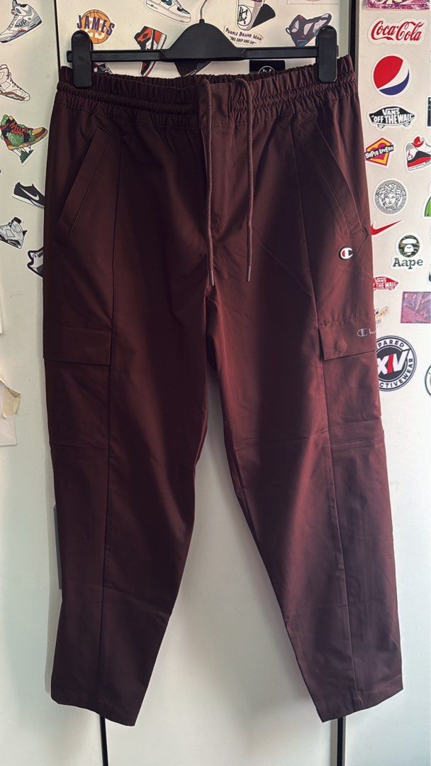 Champion Brown Pants (Category: Trousers) located in Manila. Submitted by shawn_samaniego (Listing ID 1468970907, Image 1). Description: Size: Medium L - 37 W - strechable garter.