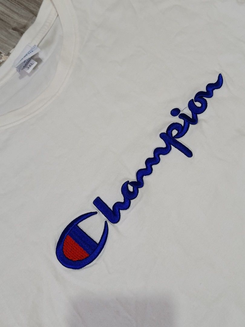 CHAMPION SPELL OUT TSHIRT (freeshipping) (Category: Tshirts & Polo Shirts ) located in Quezon City. Submitted by gyl-stop (Listing ID 1469079467, Image 2). Description: free shipping 22 x 28.5 excellent condi cr: 9.5/10 issue: none.