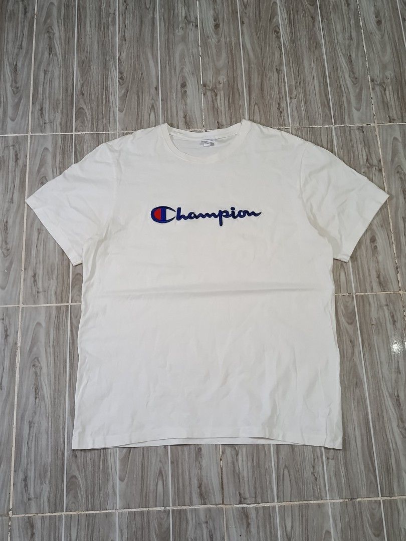 CHAMPION SPELL OUT TSHIRT (freeshipping) (Category: Tshirts & Polo Shirts ) located in Quezon City. Submitted by gyl-stop (Listing ID 1469079467, Image 1). Description: free shipping 22 x 28.5 excellent condi cr: 9.5/10 issue: none.