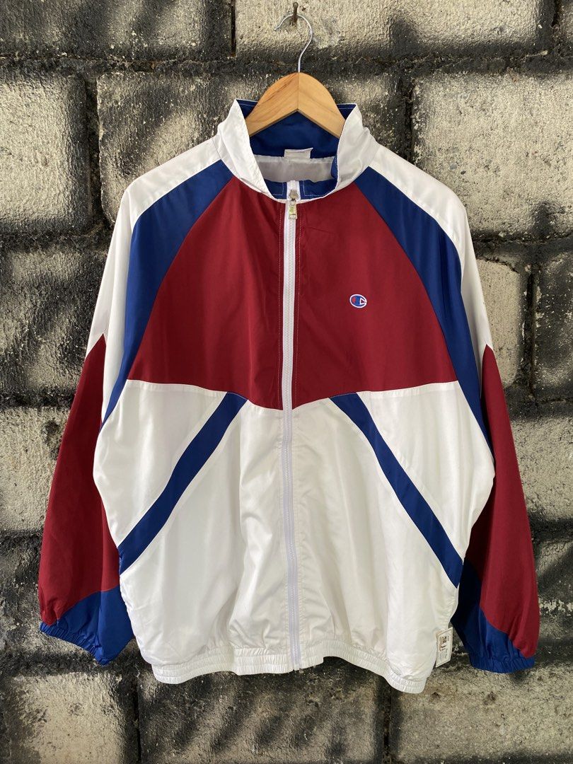 Champion Windbreaker Jacket (Category: Coats, Jackets and Outerwear) located in Villaverde. Submitted by theluxurythrift.ph (Listing ID 1468960841, Image 1). Description: Wts Champion Windbreaker Size Xlarge to XL W 25 Inch L 29 Inch Excellent Condition 1199 + Sf.