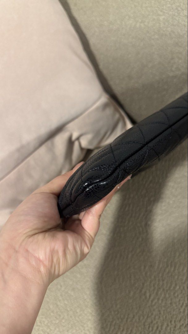 Chanel Laptop Bag/Pouch Bag (Category: Clutches) located in Pasig City. Submitted by katttts (Listing ID 1469089812, Image 3). Description: With Box, Dustbag and Card Caviar.