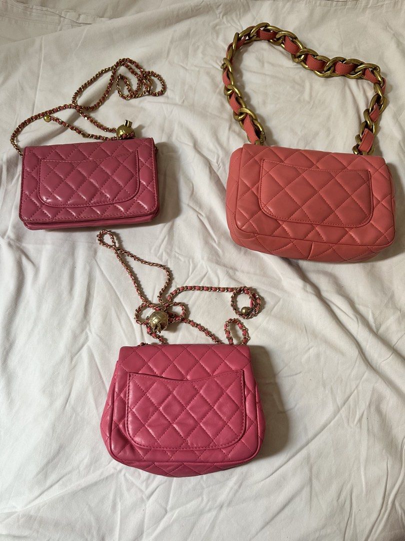 Chanel Pink (Category: Shoulder Bags) located in Manila. Submitted by vintageprelovedjapan (Listing ID 1468979012, Image 2). Description: TAKE ALL for 5k From JAPAN PACKAGE 2500 fore each (fixed price) manila buyers only .