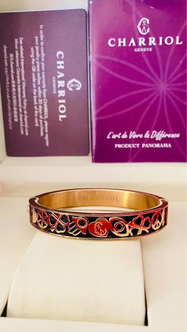Charriol Forever Every Lucky Charm Bangle (Category: Other Accessories) located in Manila. Submitted by annafinds (Listing ID 1469051884, Image 1). Description: ₱16,800 Auth Charriol Forever Every Lucky Charm Bangle for Ladie’s -Rose Gold -16cm Wrist Size -With Card & Papers -In Excellent Condition 📌Disclaimer:📌 I Claim to be a Legit Watch Reseller. All Products, Names, Brands, and Logos are owned by their respective brand owners. We are not af