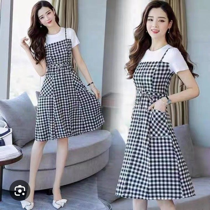 Chekered white top dress (Category: Dresses) located in Manila. Submitted by wheneity67thifted (Listing ID 1469009087, Image 1). Description: .