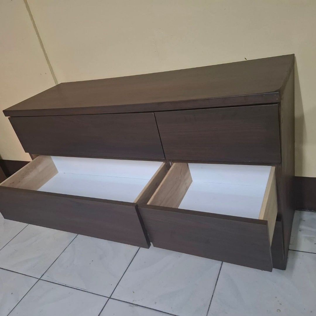 Chest Drawer Dresser Sideboard Console Cabinet (Category: Shelves, Cabinets & Racks) located in Quezon City. Submitted by dannikkishoppe2 (Listing ID 1468931535, Image 2). Description: Chest Drawer Dresser Sideboard Console Cabinet‼️₱7500‼️ * compressed wood frame, solid wood drawers, plywood back and sides * in good condition Please manage your expectations as there might be minimal flaws. Color may vary due to lighting, it may appear darker or 