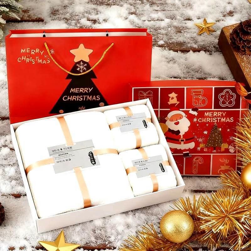 Christmas Towel set (Category: Bedding & Towels) located in Mandaluyong City. Submitted by shopmla (Listing ID 1468982835, Image 3). Description: Christmas Towel set Coral Fleece Fabric Php 200./set Bulk 150.set (10sets up).