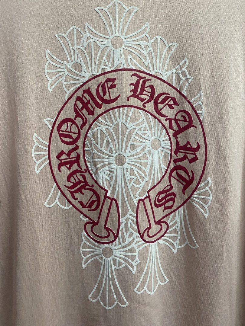 Chrome Hearts (Category: Luxury Apparel) located in Kalibo. Submitted by rvna23 (Listing ID 1469001723, Image 3). Description: Chrome Hearts iconic floral/horseshoe cross graphic shirt 27 X 22.