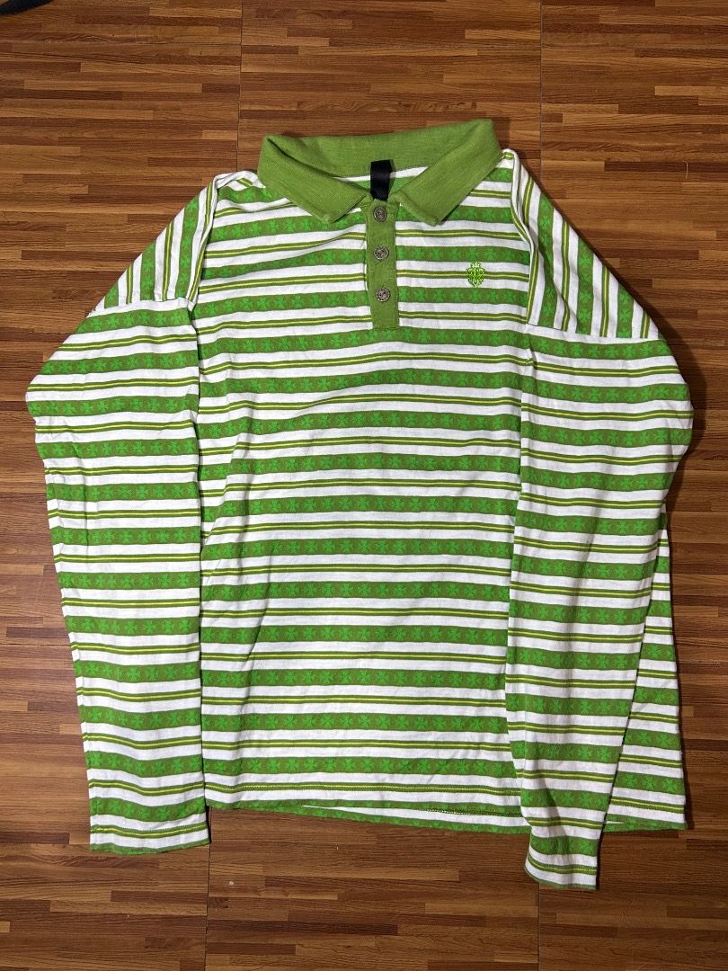 Chrome Hearts Matty Boy Long Sleeve Polo (Category: Tshirts & Polo Shirts ) located in Cebu City. Submitted by m.arn127 (Listing ID 1469074847, Image 2). Description: rfs: not my style used only a few times negotiable Dimensions: L: 26 inch W: 23 inch size small on tag sf shouldered by buyer.