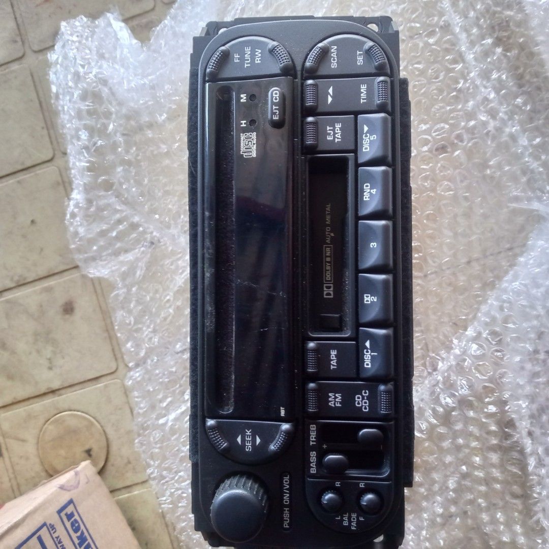 Chrysler Corp AM/FM CD Cassette Player (Category: Portable Music Players) located in Davao. Submitted by vujong (Listing ID 1468997372, Image 2). Description: Untested As Is.