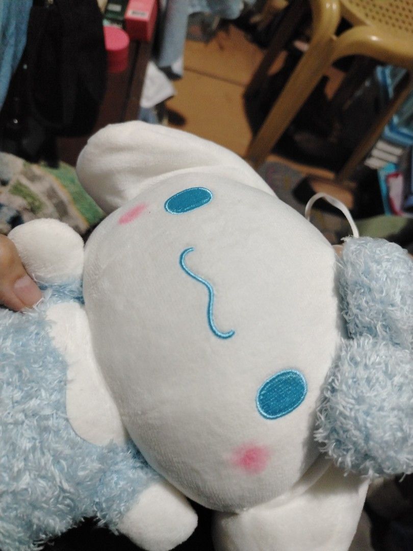 Cinnamoroll blue dress plushie (Category: Plushies & Soft Toys) located in Manila. Submitted by joycechua439850 (Listing ID 1469004745, Image 3). Description: - Unofficial Cinnamoroll plushie wearing a blue dress and a blue bow - Medium Sized - for collection or gifts.