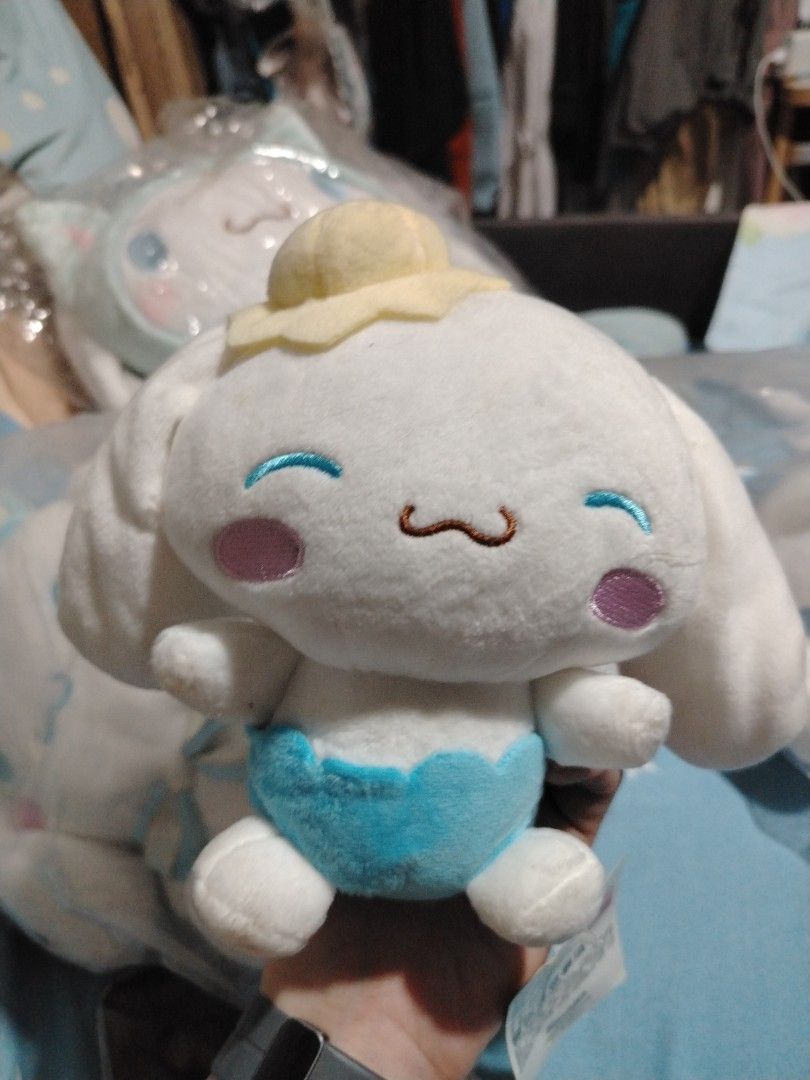 Cinnamoroll School boy small plushie (Category: Plushies & Soft Toys) located in Manila. Submitted by joycechua439850 (Listing ID 1468997695, Image 1). Description: -Licensed Sanrio with paper tag - small size school boy costume - disclaimer: there may be some accumulated dirt due to tenure..
