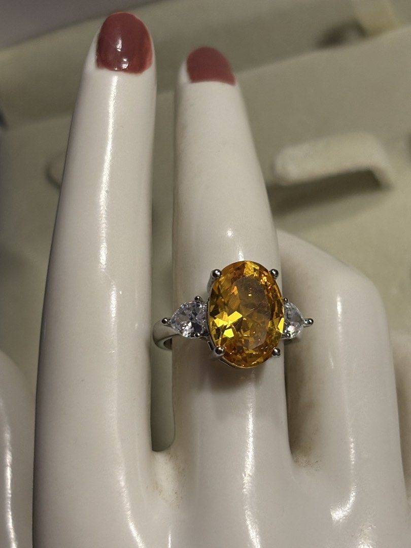 💛citrine ring gemstone (Category: Rings) located in Davao. Submitted by emmanuelchuamellorin23 (Listing ID 1469068522, Image 2). Description: 💛citrine Ring gemstone. Ring size 7 adjustable Markings au750 Rodium/ Platinum over copper based metal Tarnish resistant with extra care Message me directly📩.