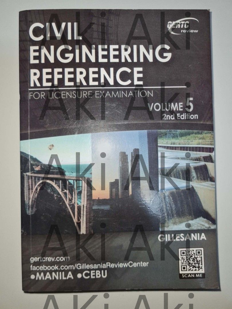 Civil Engineering Reference Volume 5 (Category: Textbooks) located in Quezon City. Submitted by wakksss (Listing ID 1468931612, Image 1). Description: - Pristine condition - No writing or highlighting on pages - Like new.