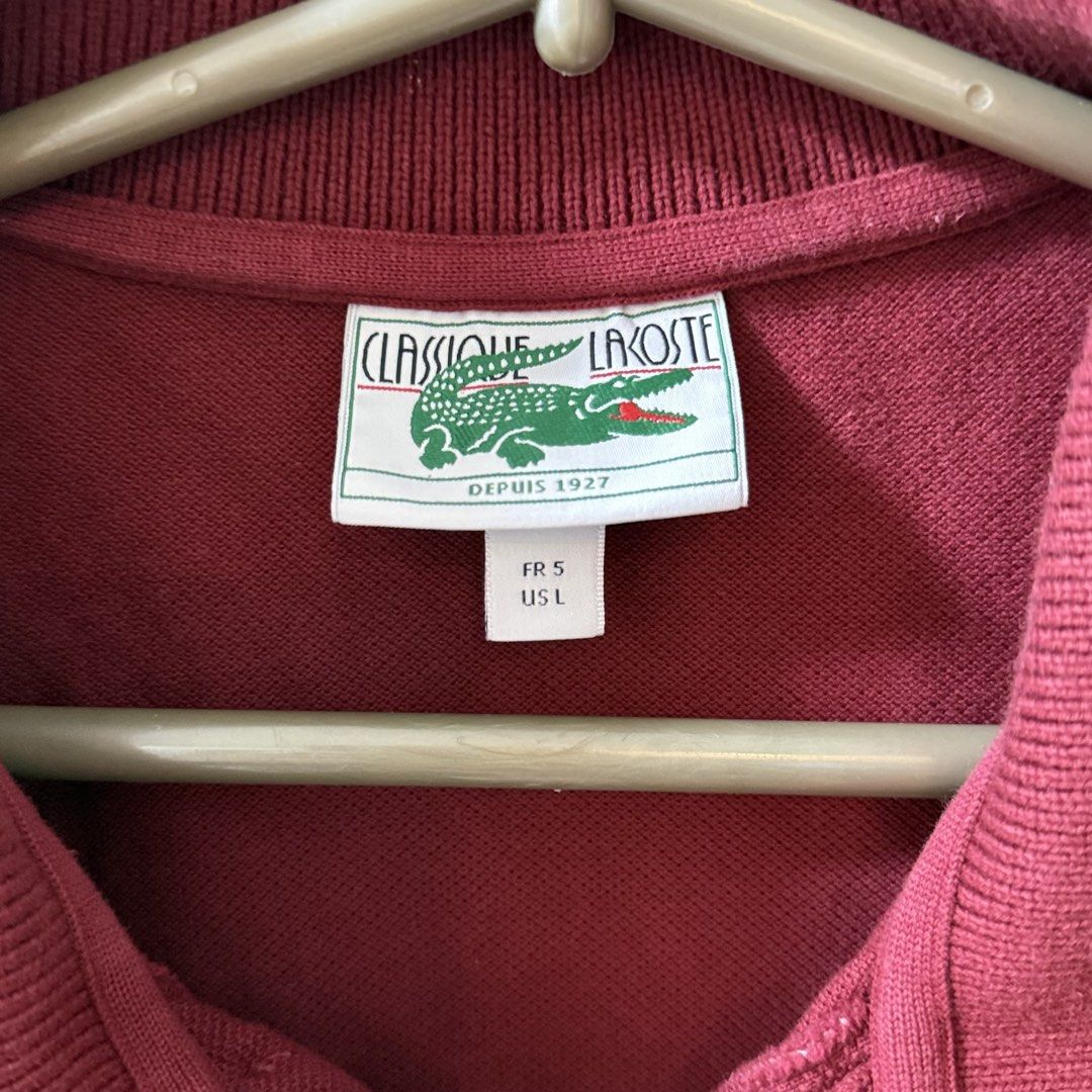 Classic Lacoste Polo Shirt (Category: Tshirts & Polo Shirts ) located in Quezon City. Submitted by maixjose (Listing ID 1469004747, Image 3). Description: US Large (Size 5) in the iconic Lacoste Classic Fit (L.12.12) polo, the shirt features a traditional, relaxed straight-cut silhouette..