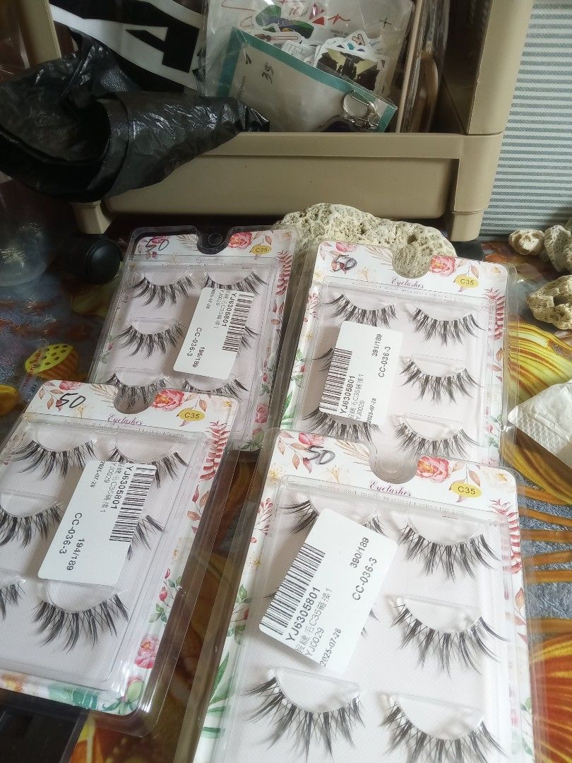ClipChic Press On Nails and False Eyelashes Bundle (Category: Hands & Nails) located in Quezon City. Submitted by alvrey_22 (Listing ID 1469008703, Image 1). Description: - Complete DIY set for a quick home manicure and lash look - Includes pastel press-on nail sets featuring cute heart, star, and bow designs - False eyelashes available in multiple styles (including CC-036-1 and CC-036-3) - Comes with a sheet of nail adhesive tabs for easy applic