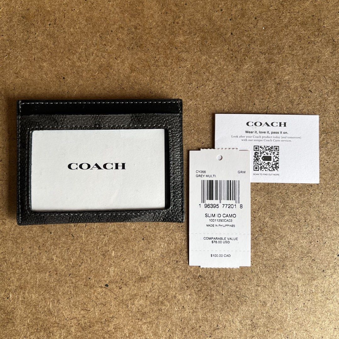 coach black monogram card holder wallet (Category: Luxury Bags & Wallets) located in Candaba. Submitted by localluna (Listing ID 1468987646, Image 2). Description: .