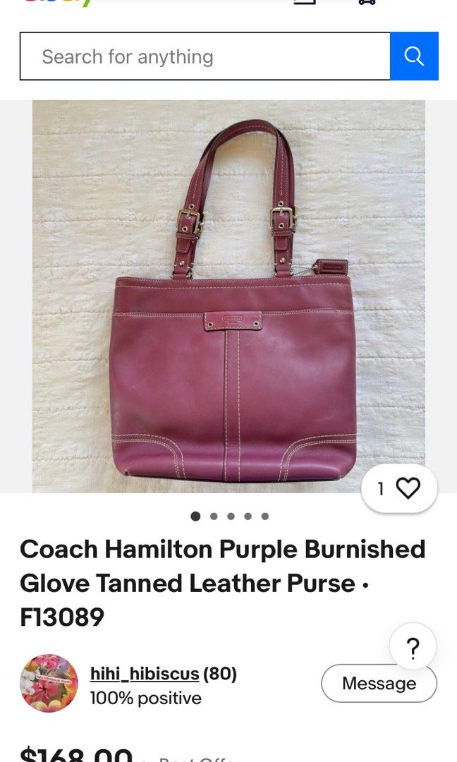 COACH HAMILTON SHOULDER/TOTE BAG (Category: Shoulder Bags) located in General Mariano Alvarez. Submitted by adonid (Listing ID 1469017360, Image 2). Description: COACH HAMILTON SHOULDER/TOTE BAG GOOD CONDITION NORMAL SIGN OF USAGE ONLY ISSUE MAY DARK COLOR NASA PIC NA .