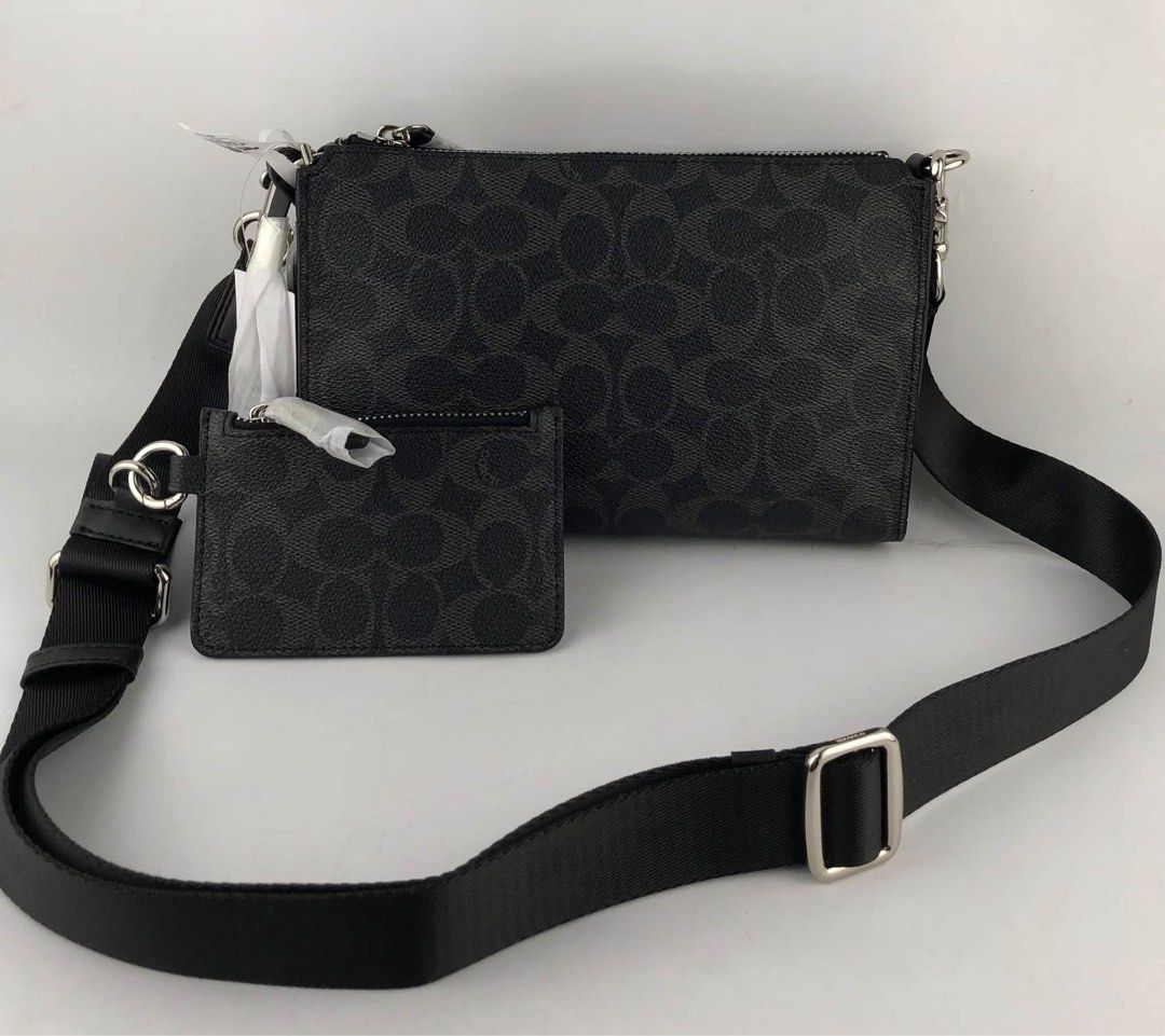 Coach Harrison Crossbody Bag (Category: Sling Bags) located in Manila. Submitted by msddirectfactoryoutlet (Listing ID 1468992753, Image 3). Description: Size 22 cm (L) × 14.5 cm (H) × 5 cm (W) US Grade 100%.