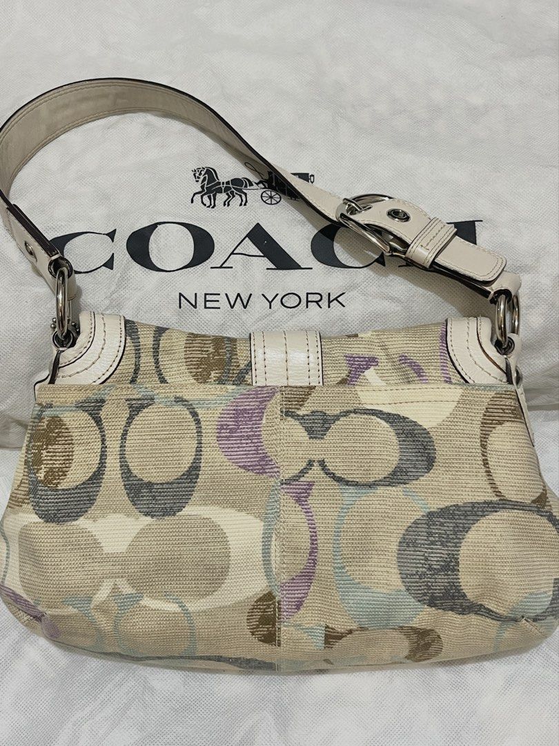 Coach Medium Soho Optic Linen Flap (Category: Luxury Bags & Wallets) located in Manila. Submitted by declutterxoxo (Listing ID 1469057952, Image 3). Description: selling my rare medium soho bag in good condition! bought from japan 💗 * no issues, just needs a little cleaning on the interior. available unless stated otherwise. please don’t ask if it’s still available, as the listing will be marked as sold once sold. kindly message only if you have