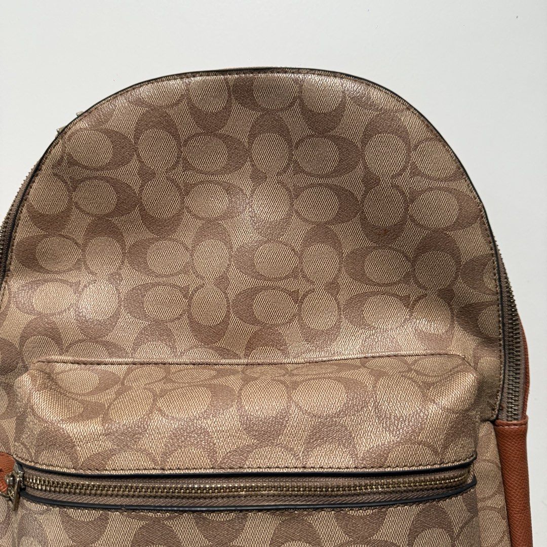 Coach signature bagpack medium (Category: Luxury Bags & Wallets) located in Cavite. Submitted by kalebfindsluxs (Listing ID 1469143814, Image 3). Description: Coach signature bagpack medium Good Sign of usage Check details - 1800 + sf Loc cavite Jnt / lalamove .