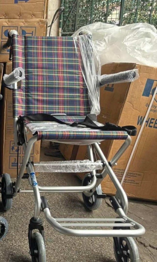 Compact wheelchair (Category: Wheelchairs) located in Manila. Submitted by cattleyaro61723 (Listing ID 1468946320, Image 1). Description: we accept bulk orders brandnew affordable onhand negotiable good quality and condition open for pick up and delivery high quality we also sell many medical supplies call me 09268225723 cod,gcash,bank transfer lifetime time free service.