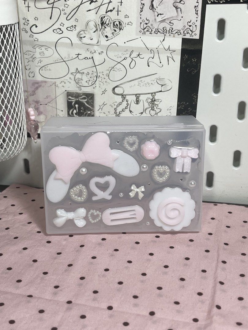 Coquette Pink Resin Storage Box (Category: Handmade Craft) located in Mariveles. Submitted by nahtmystyle (Listing ID 1468954154, Image 3). Description: These are handcrafted items, so please manage your expectations as some items may have minor imperfections💓 some organizers have minor cracks loc: bataan mop: gcash mod: jnt .