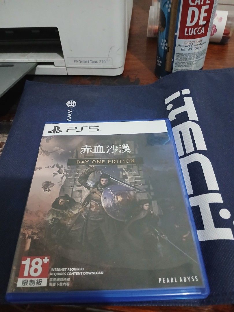 Crimson Desert Day One Edition PS5 (Category: PlayStation) located in Valenzuela. Submitted by prmontefalcon (Listing ID 1469013863, Image 2). Description: - Title: Crimson Desert Day One Edition - Platform: PlayStation 5 (PS5) - Format: Physical disc in standard blue case - Publisher: Pearl Abyss - Genre: Action Adventure RPG.