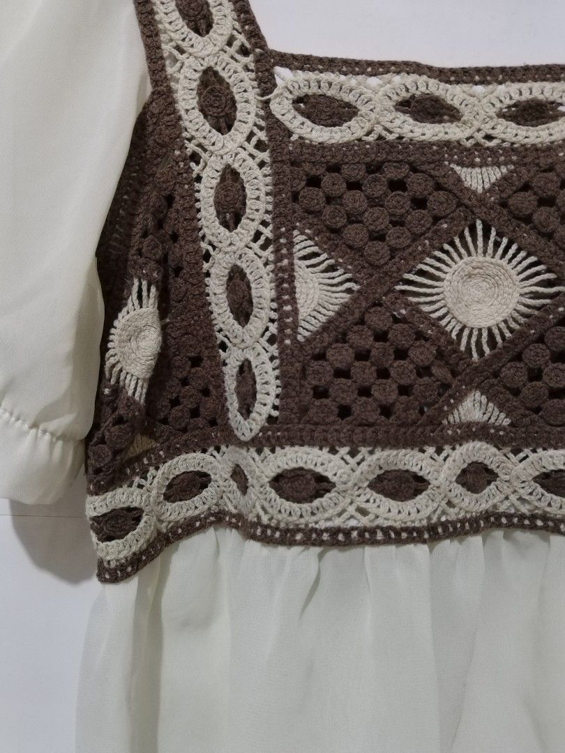 Crocheted Top (Category: Others Tops) located in Quezon City. Submitted by aishlatte (Listing ID 1469125081, Image 3). Description: Fits Small-Large See through! Bought this in boracay. Thai Product. Rarely Used..