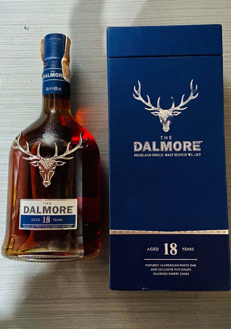Dalmore 18 Closed Bottle For Collection Display - Sealed with Box (Category: Vintage Collectibles) located in Manila. Submitted by goldenflower.0e3bea (Listing ID 1469037665, Image 1). Description: For collection / display purpose only Dalmore 18 sealed closed bottle with original canister box Complete, sealed, never opened - gift received 700ml with QR RFS: Need funds Loc: San Mateo / QC - can meet SM San Mateo / Trinoma / SM North MOP: Cash / G