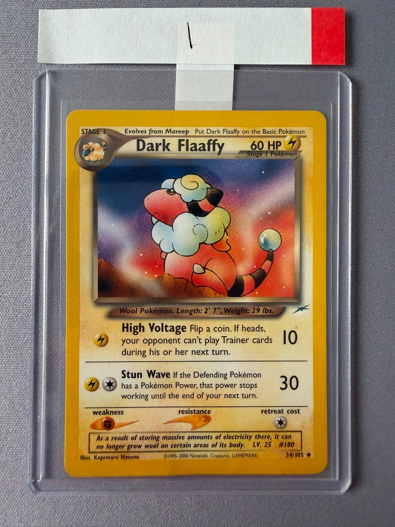 Dark Flaaffy #34/105 Uncommon, Toys & Collectibles, Trading Cards, Raw ...