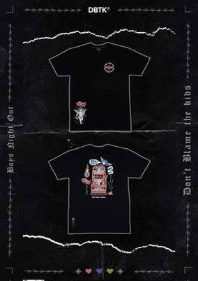 DBTK Boys Night Out Tee Black (Category: Tshirts & Polo Shirts ) located in General Trias. Submitted by hayami.clo (Listing ID 1468947127, Image 2). Description: - Brand: DBTK - Color: Black - Fit: Regular fit - Material: Heavy cotton - Design: Slot machine and cherub graphics on the back, with smaller matching prints on the chest and lower right - Style: Clean streetwear piece Washed but never worn.. NO TAGS & NO STICKERS SMALL in size J&T shipp