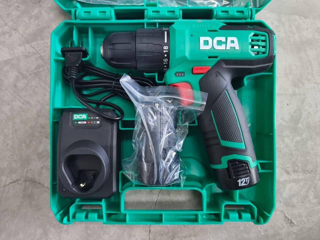 DCA ADJZ1202i (TYPE E) Cordless Driver/Hammer Drill (Category: Home Improvement Tools & Accessories) located in Manila. Submitted by 09171479278_elsie. (Listing ID 1468986473, Image 1). Description: DCA ADJZ1202i (TYPE E) Cordless Driver/Hammer Drill.